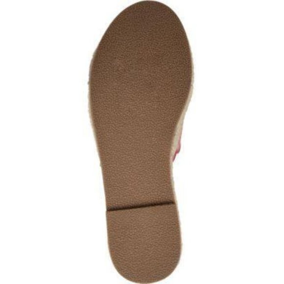 JOURNEE COLLECTION Marjan Red Scalloped Padded Espadrille Slide Sandals 8.5 EUC - Picture 2 of 13